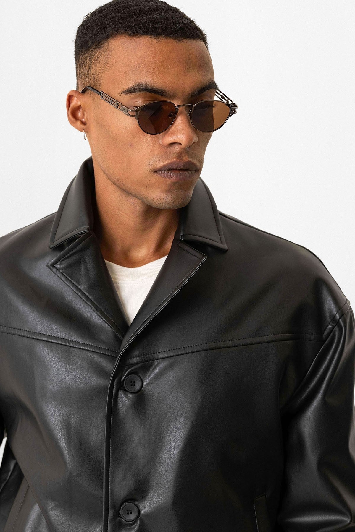 Antioch Faux Leather Crop-Fit Men's Jacket