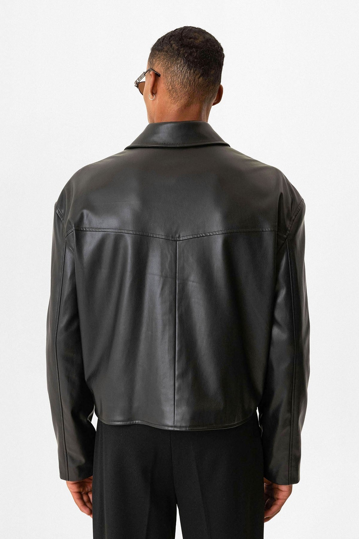Antioch Faux Leather Crop-Fit Men's Jacket