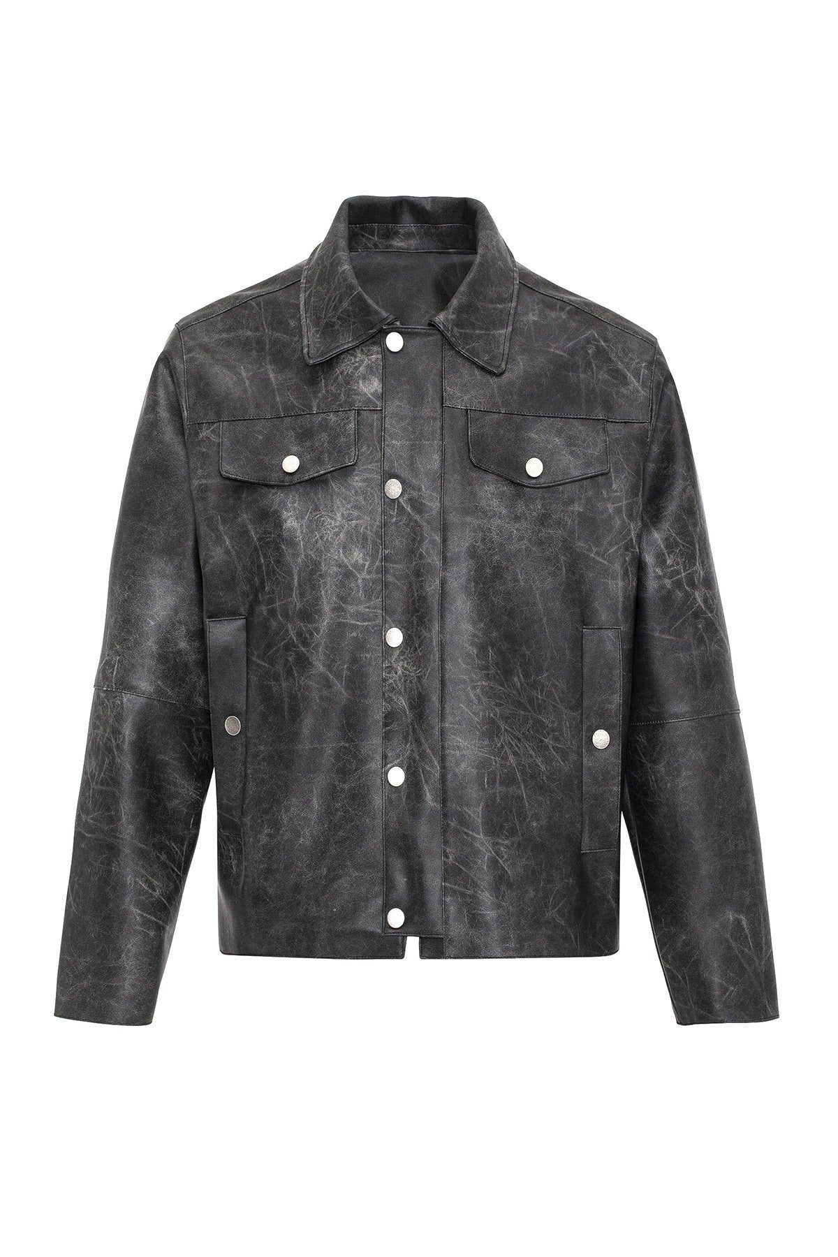 Antioch Crop Fit Faux Leather Men's Jacket