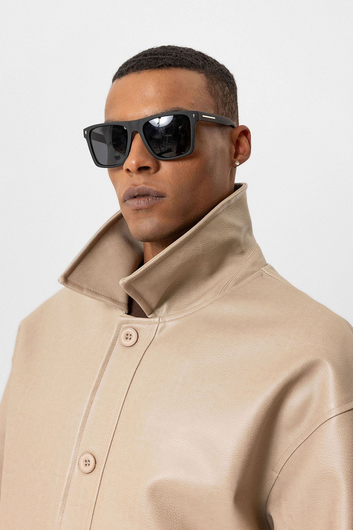 Antioch Oversized Faux Leather Men's Jacket