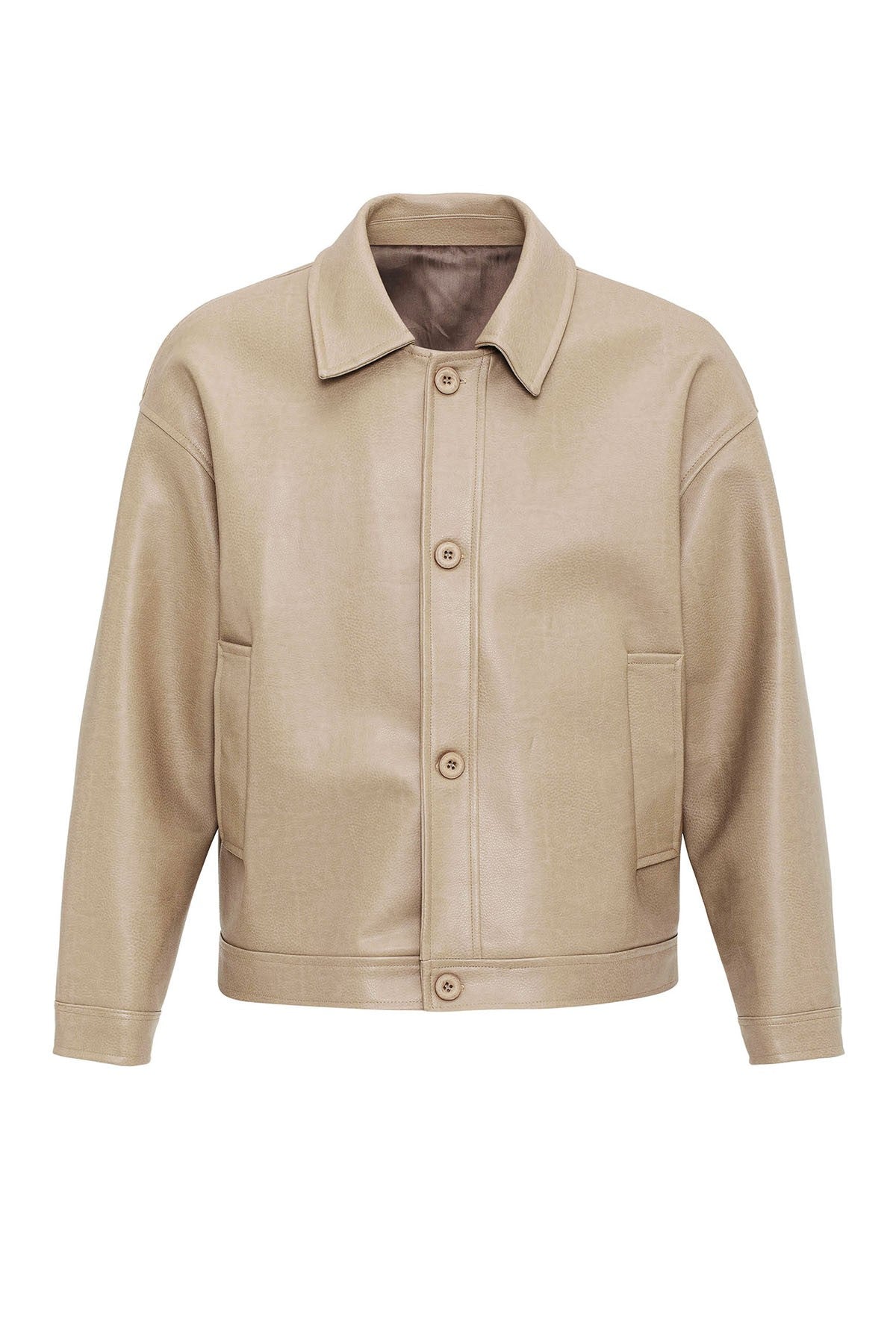 Antioch Oversized Faux Leather Men's Jacket