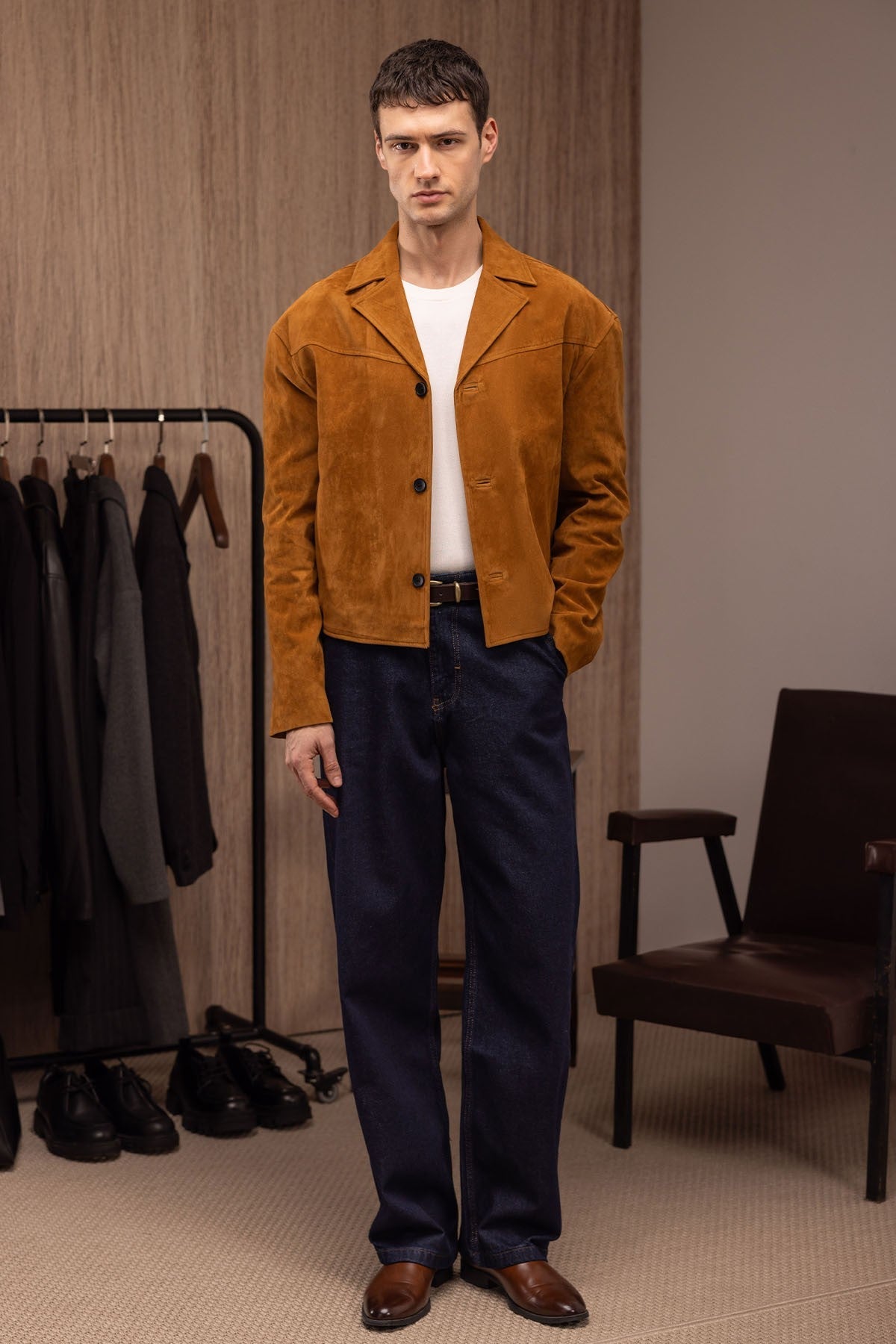 Antioch Faux Suede Men's Jacket