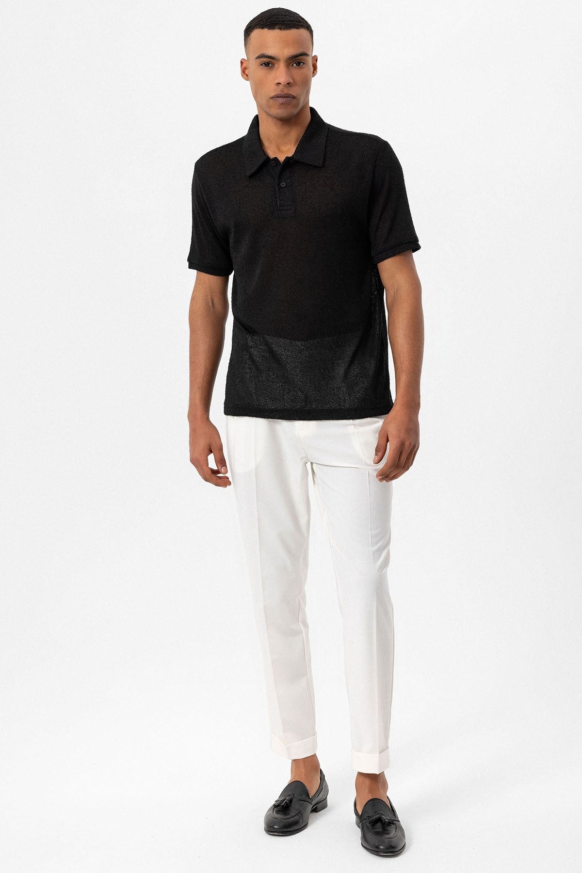 Antioch Polo-Neck Knit Men's T-Shirt