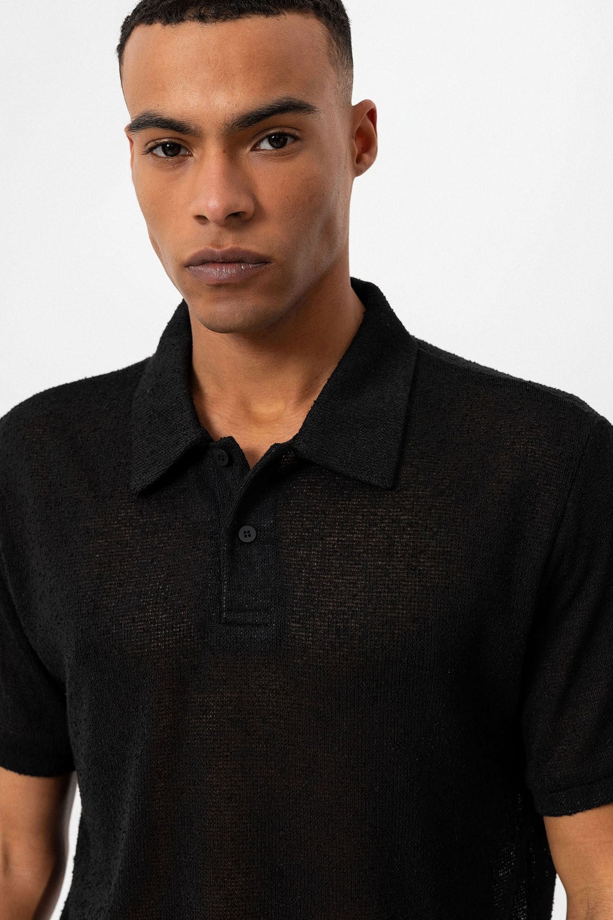 Antioch Polo-Neck Knit Men's T-Shirt