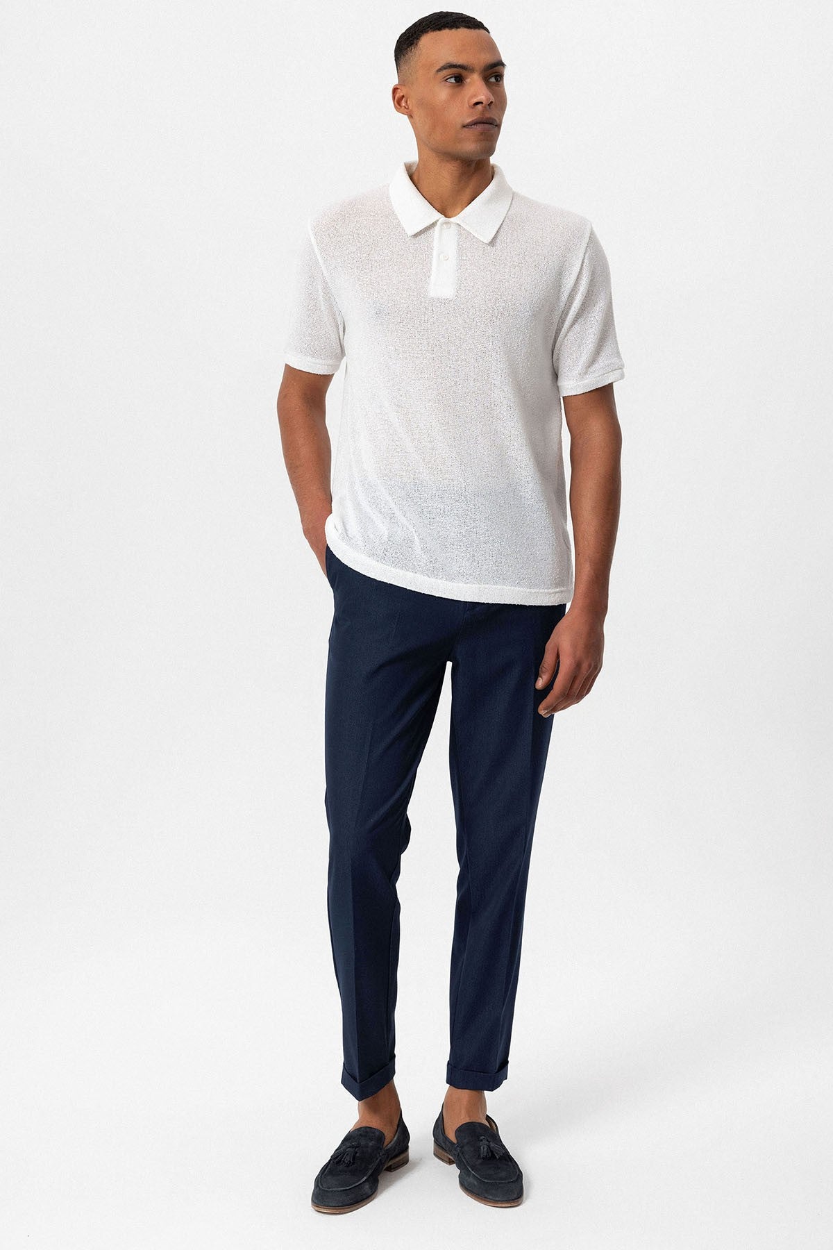 Antioch Polo-Neck Knit Men's T-Shirt