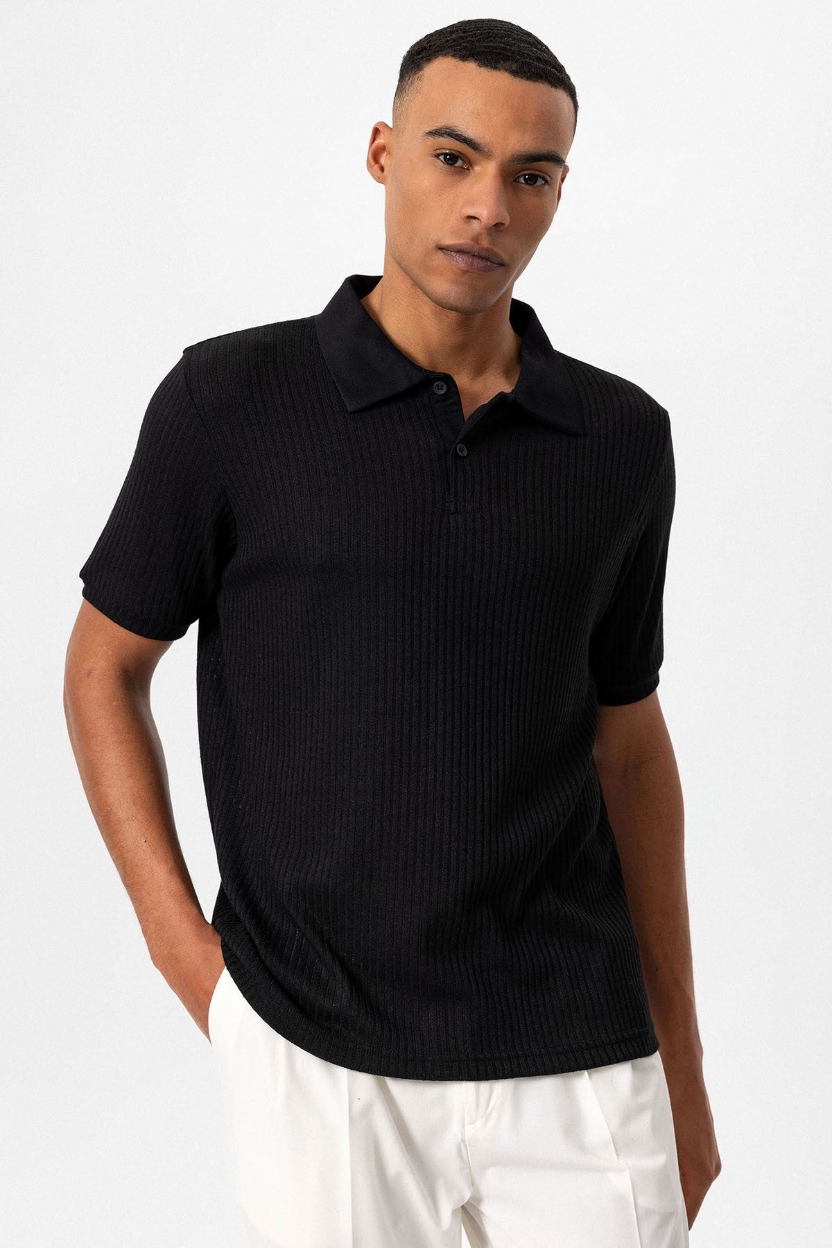 Antioch Slim-Fit Polo-Neck Men's T-Shirt