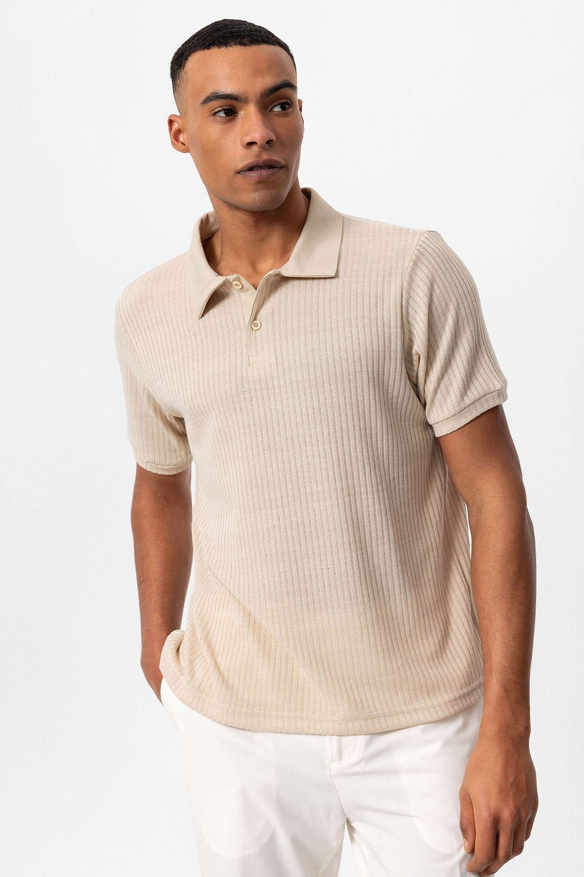Antioch Slim-Fit Polo-Neck Men's T-Shirt