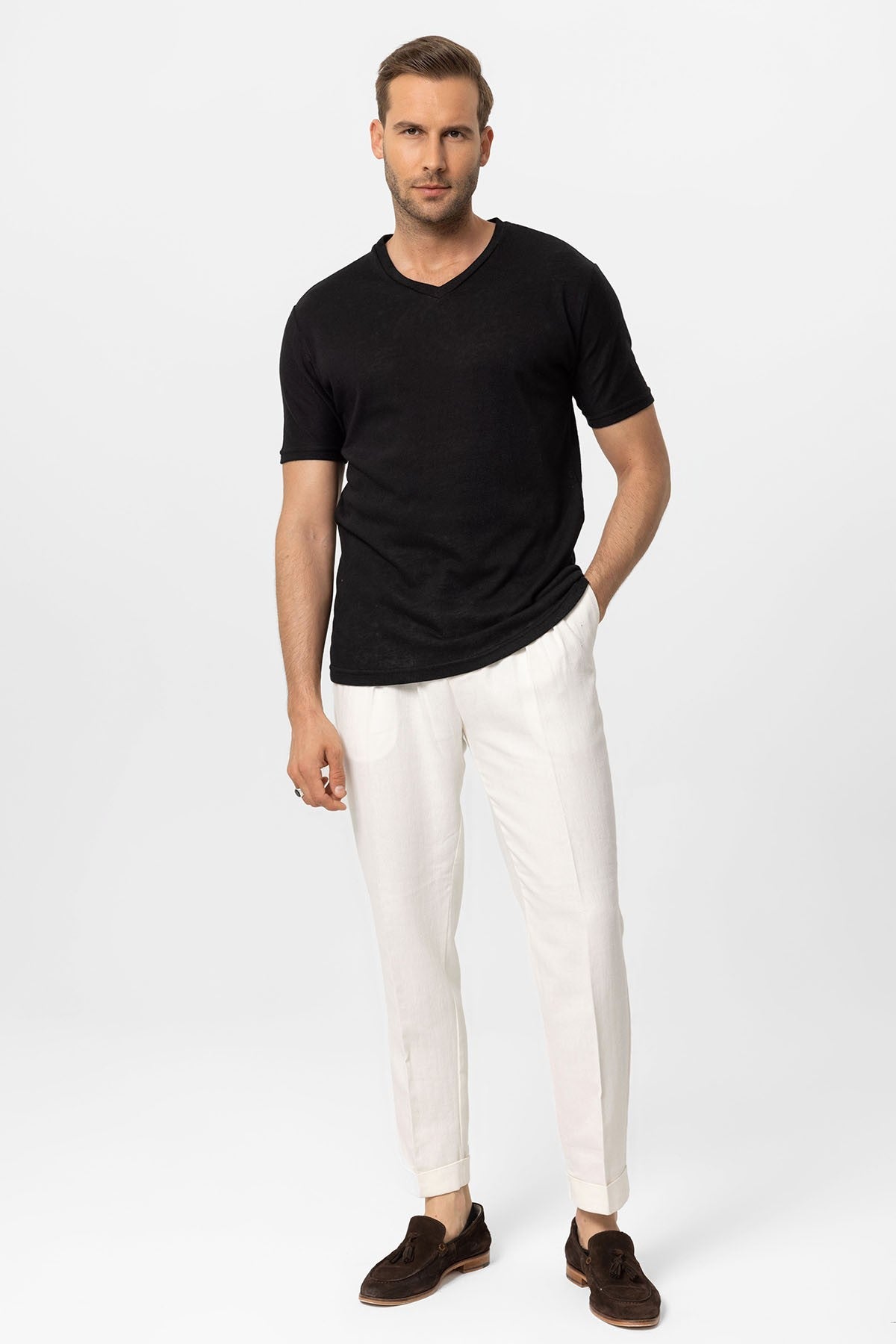 Antioch V-Neck Basic Men's T-Shirt