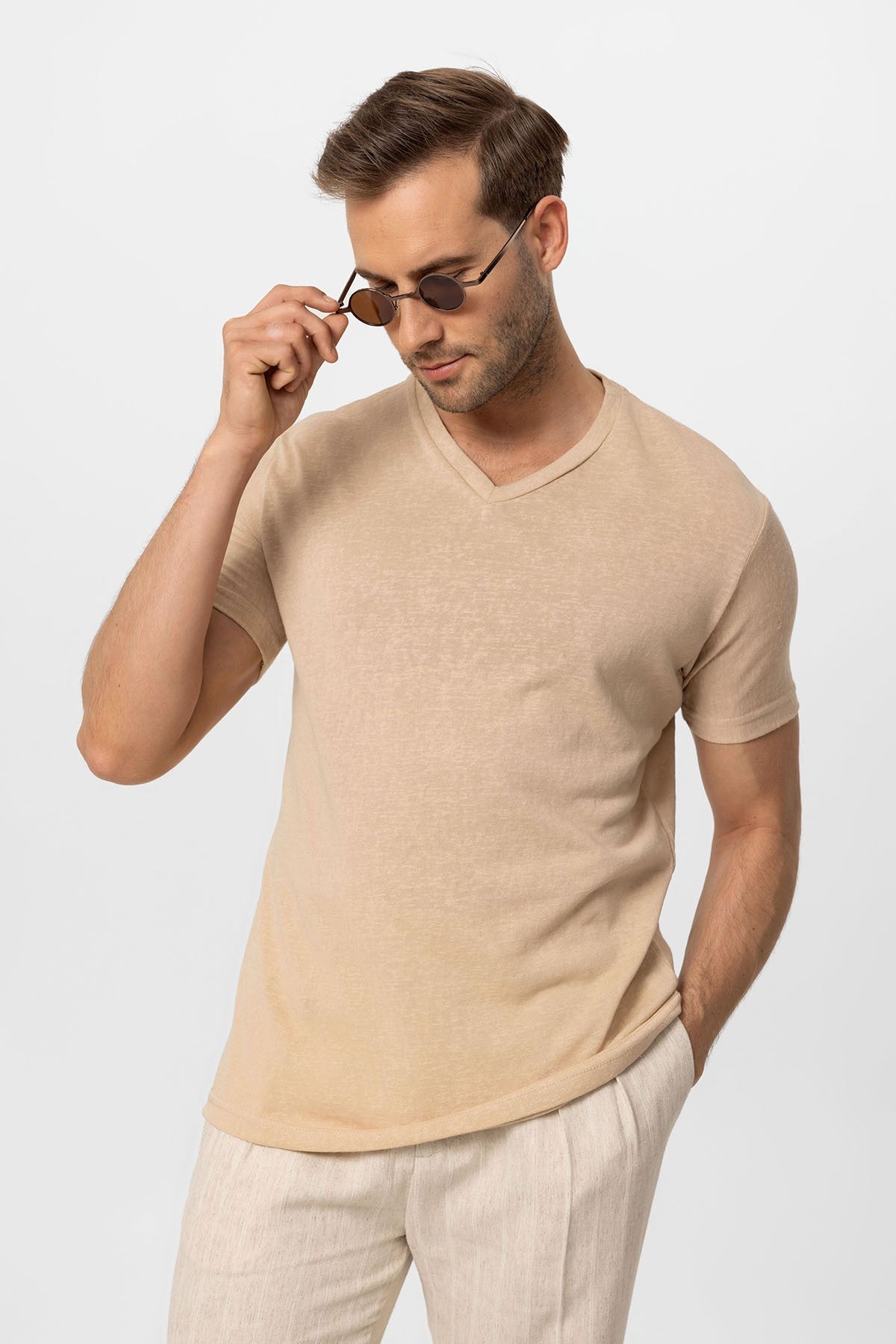 Antioch V-Neck Basic Men's T-Shirt