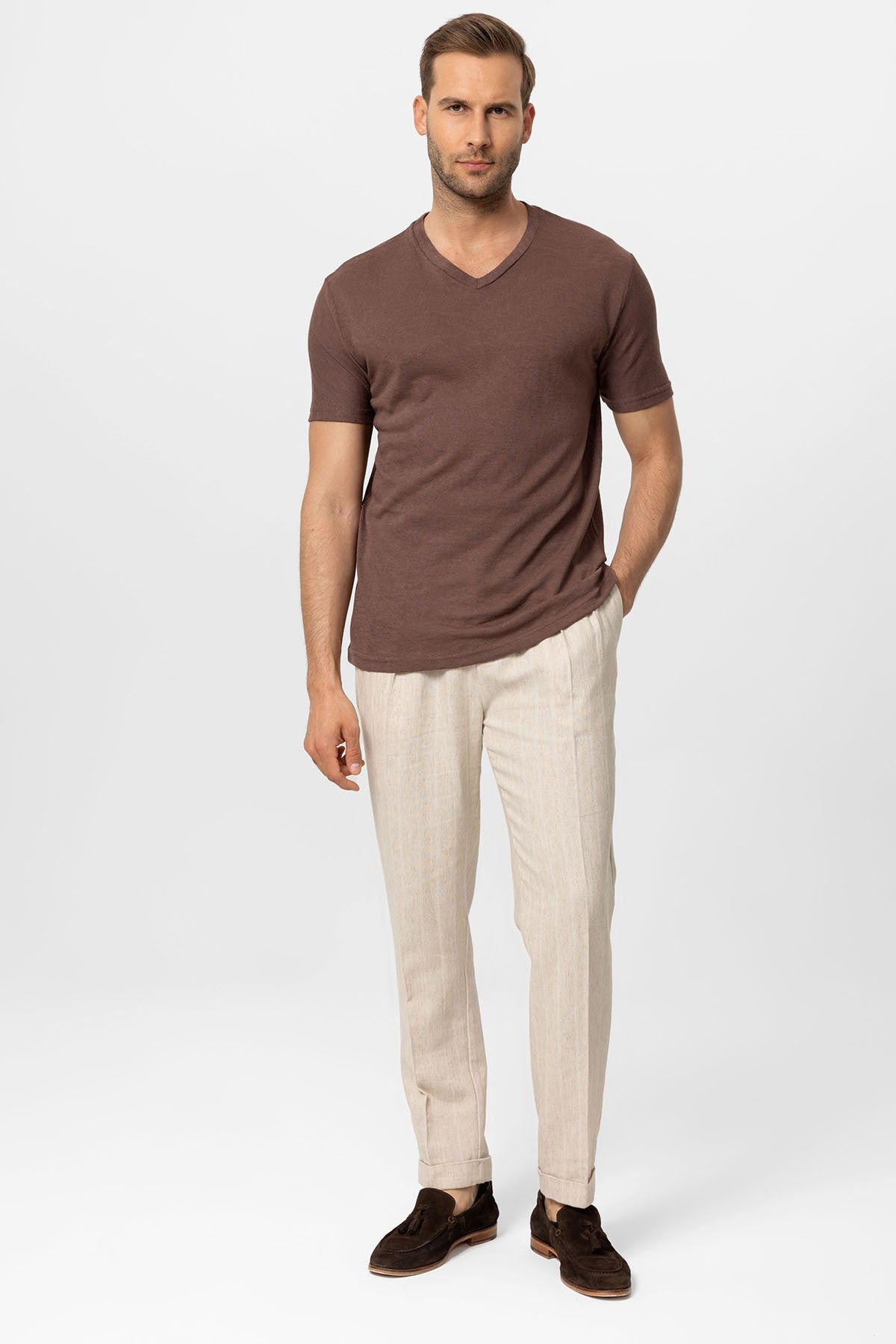 Antioch V-Neck Basic Men's T-Shirt