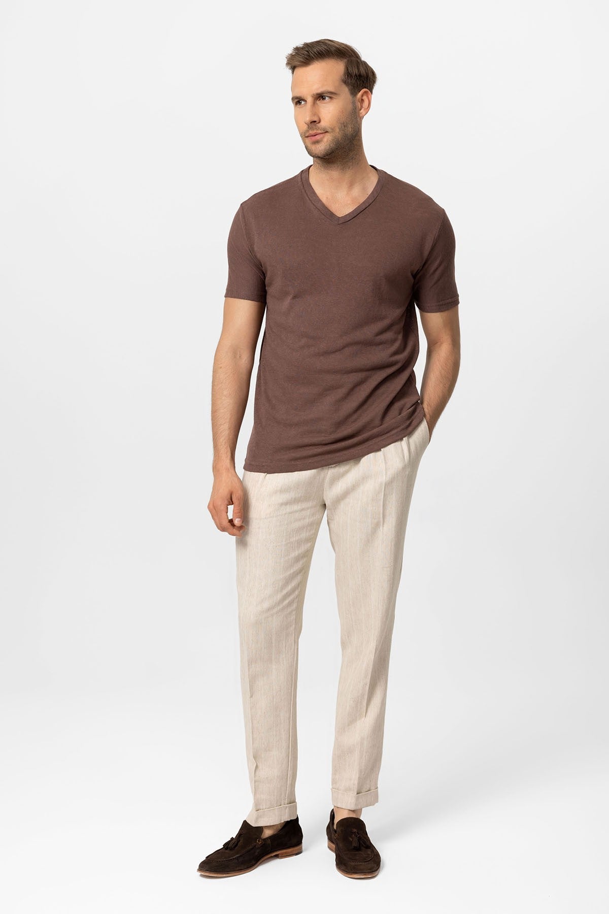 Antioch V-Neck Basic Men's T-Shirt