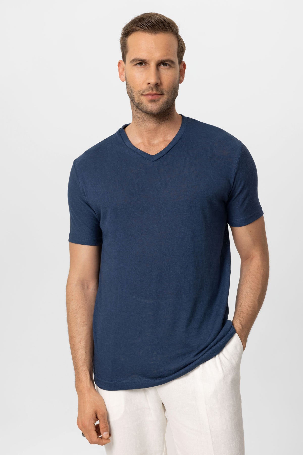 Antioch V-Neck Basic Men's T-Shirt
