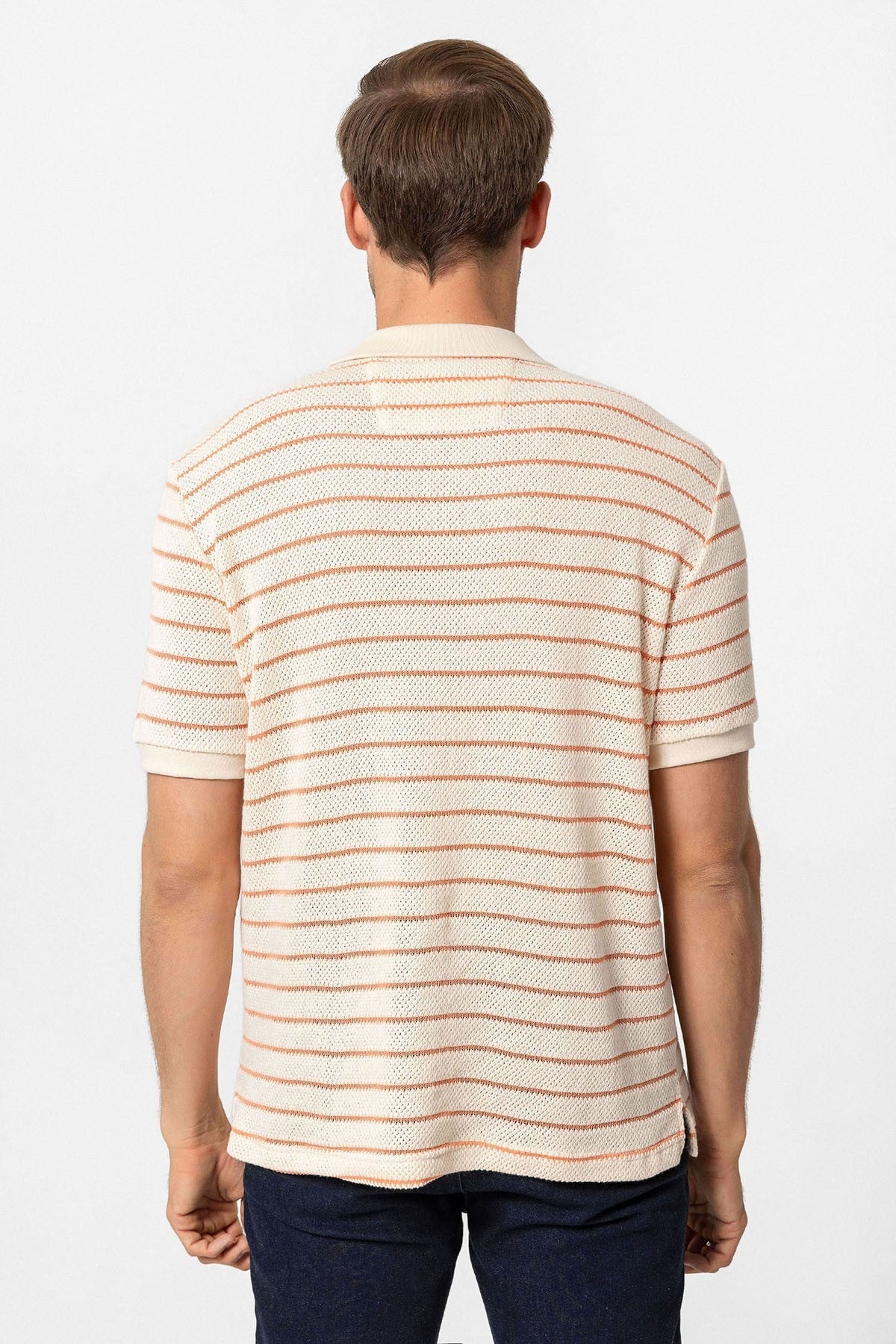 Antioch Apache Collar Striped Knit Men's T-Shirt