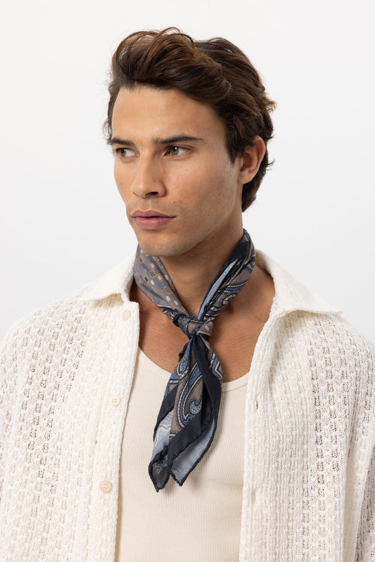 Antioch Square Scarf with Ethnic Pattern