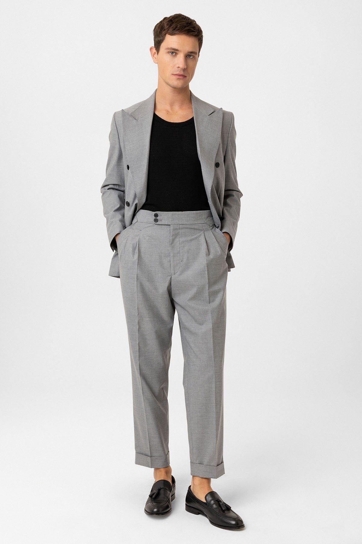 Antioch Double-Breasted Italian-Cut Men's Suit
