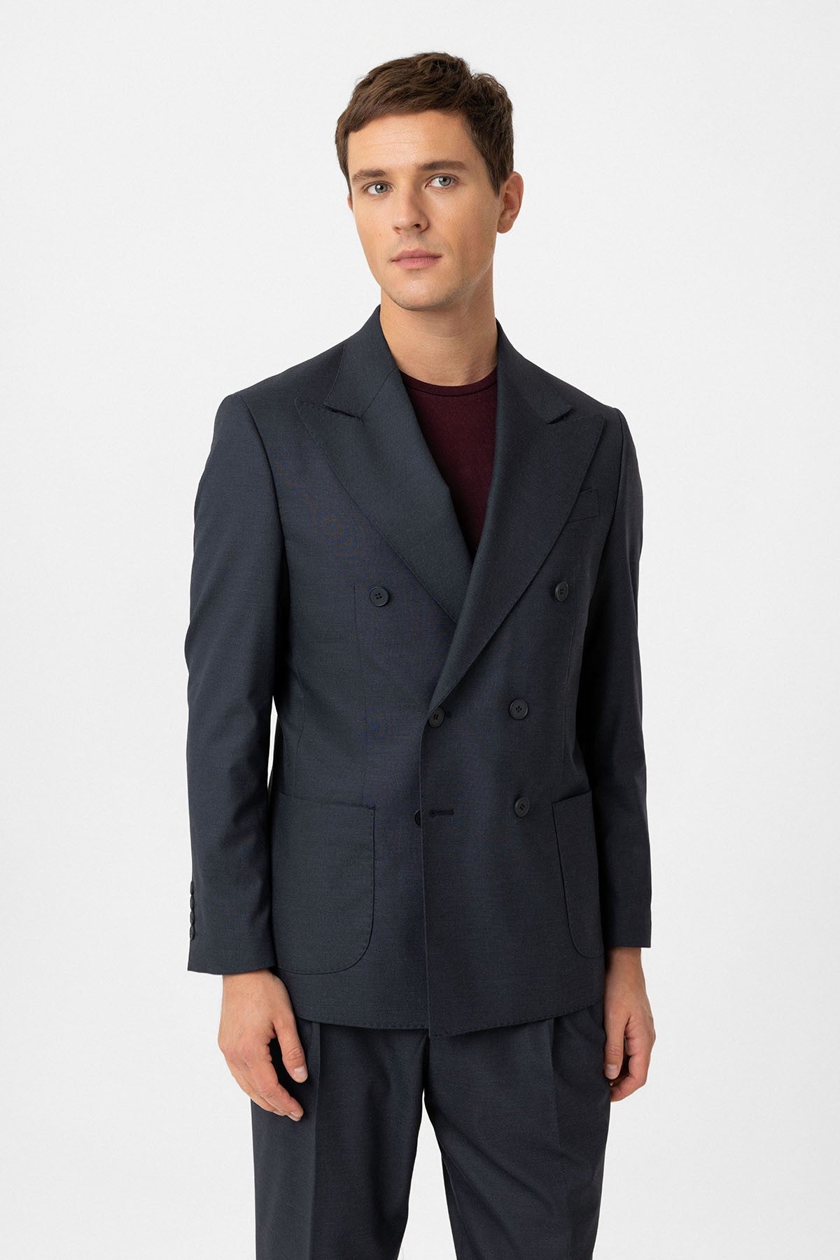 Antioch Double-Breasted Italian-Cut Men's Suit