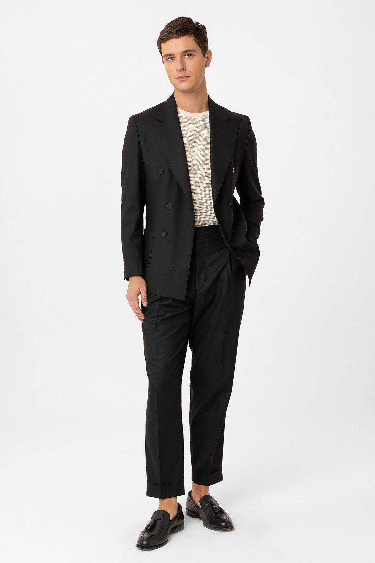 Antioch Double-Breasted Italian-Cut Men's Suit