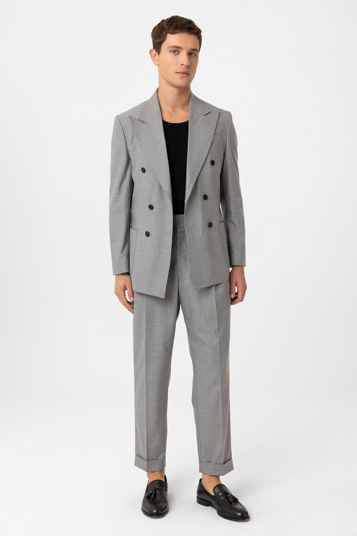 Antioch Double-Breasted Italian-Cut Men's Suit