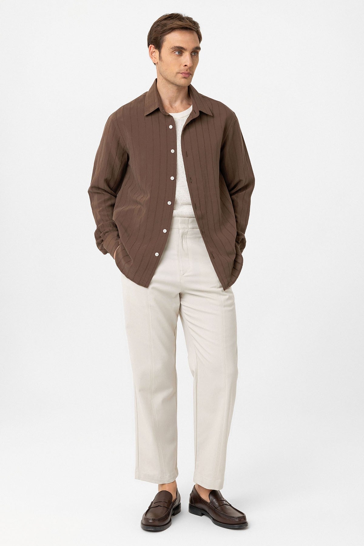 Antioch Relax Fit Striped Men's Shirt