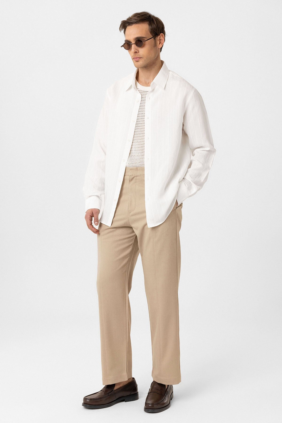 Relax Fit Striped Men's Shirt
