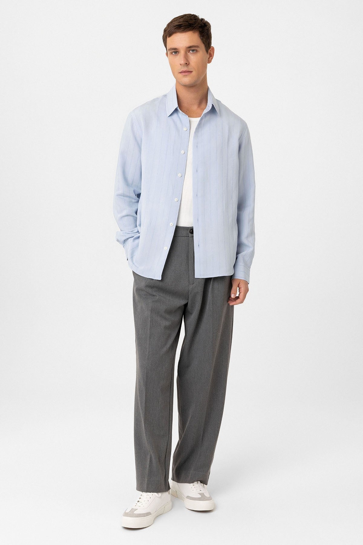 Relax Fit Striped Men's Shirt