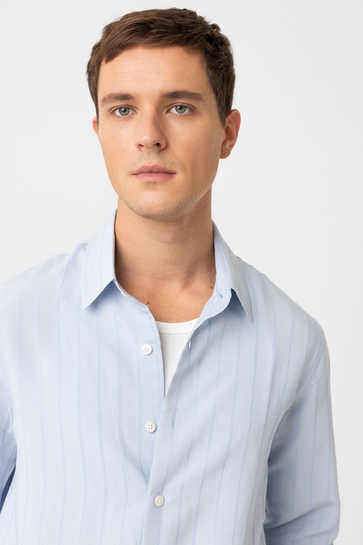 Relax Fit Striped Men's Shirt