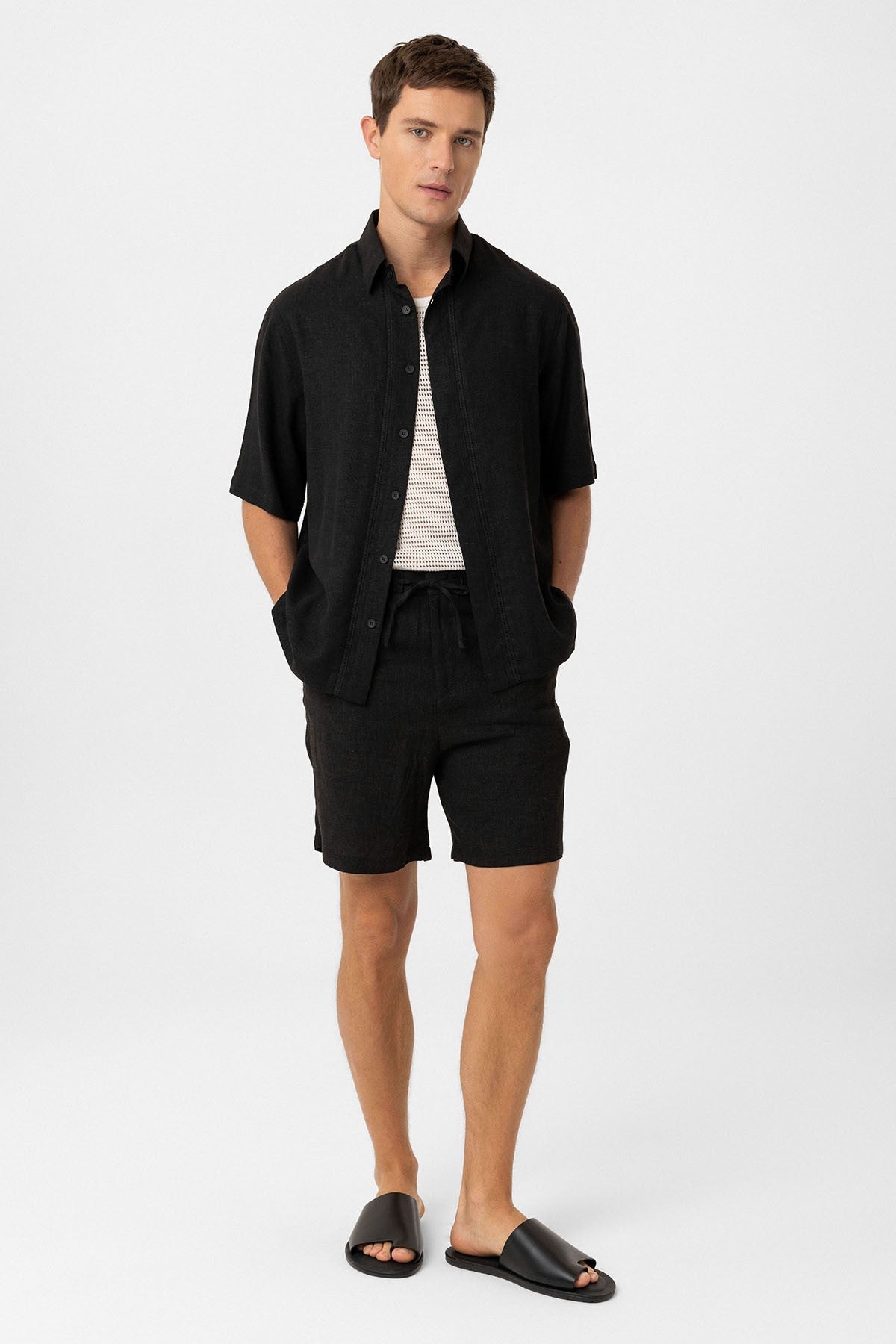 Antioch Linen-Blend Relaxed-Fit Men's Shirt