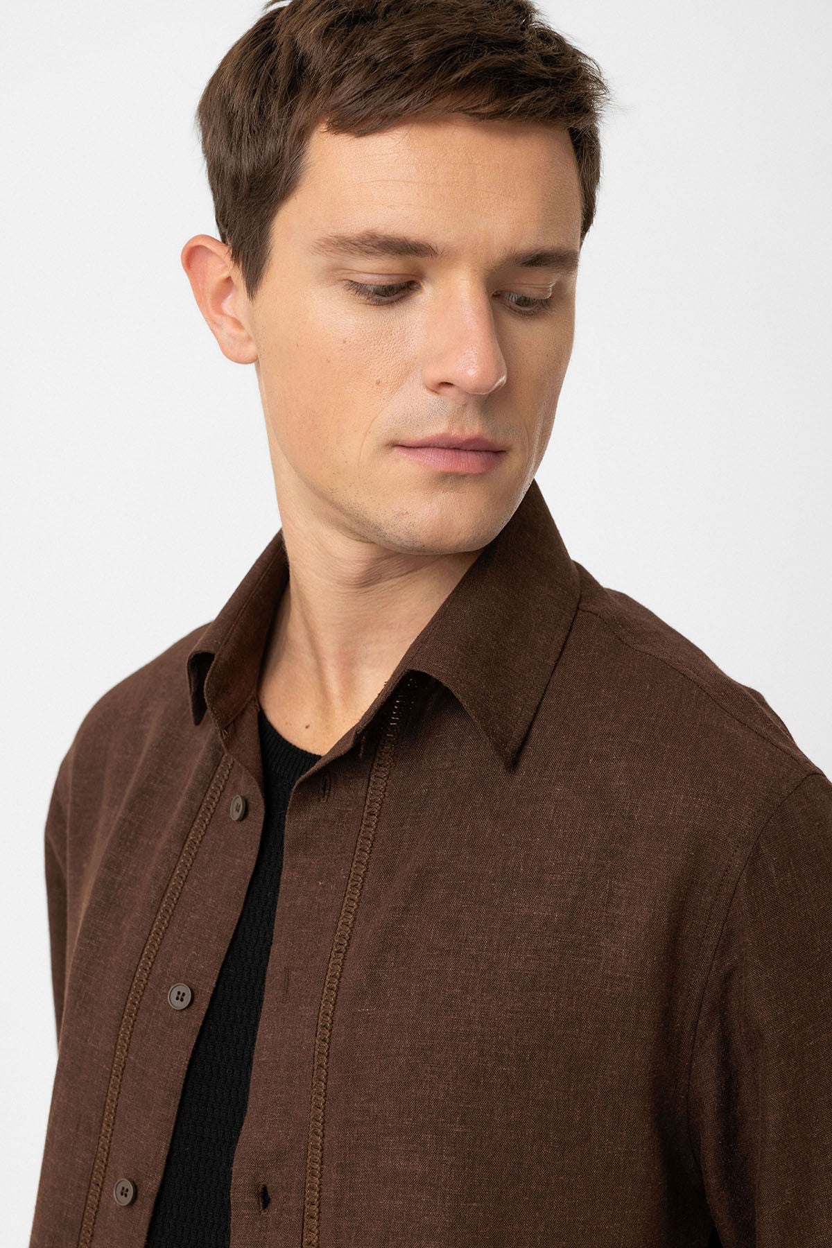 Antioch Linen-Blend Relaxed-Fit Men's Shirt