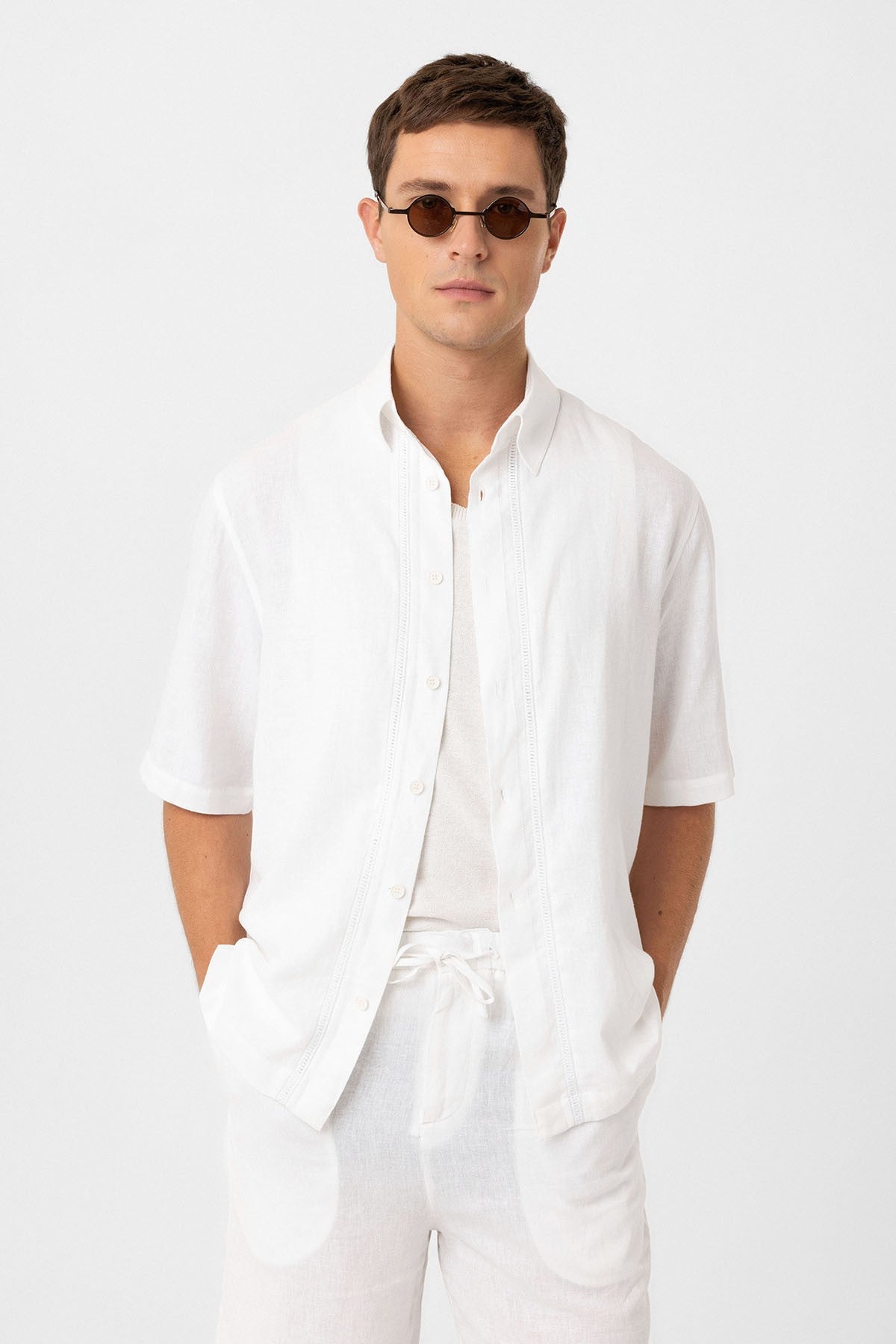 Antioch Linen-Blend Relaxed-Fit Men's Shirt