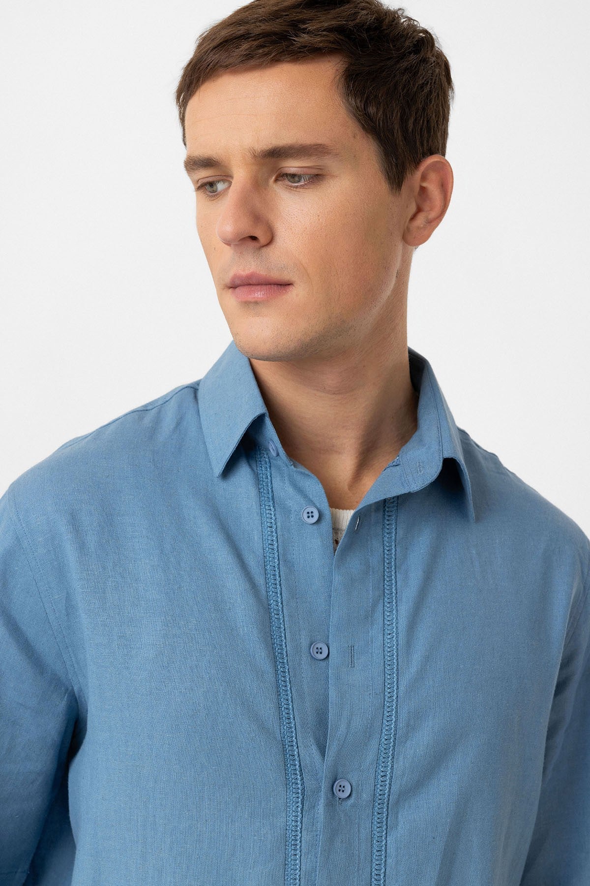 Antioch Linen-Blend Relaxed-Fit Men's Shirt