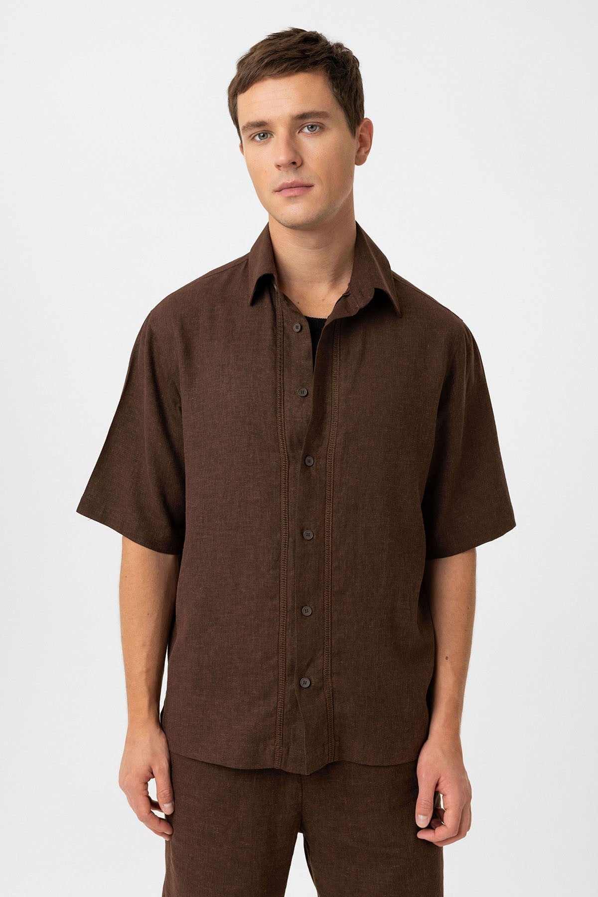 Antioch Linen-Blend Relaxed-Fit Men's Shirt