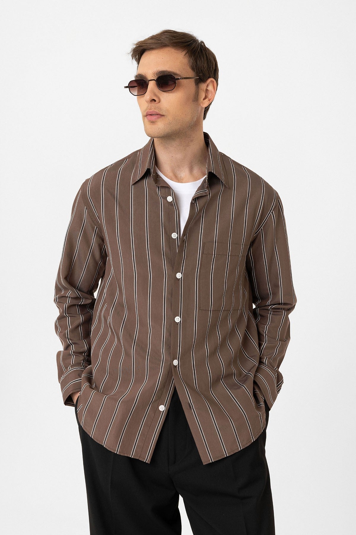Antioch Contrast-Striped Men's Shirt