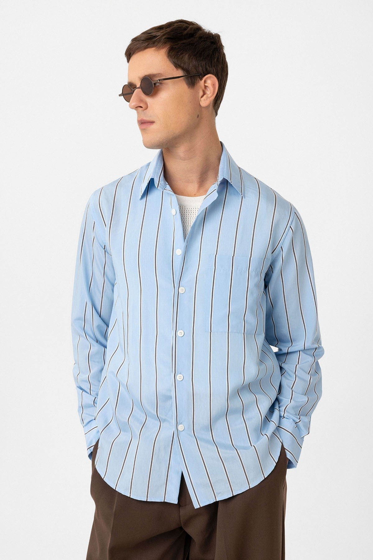 Antioch Contrast-Striped Men's Shirt