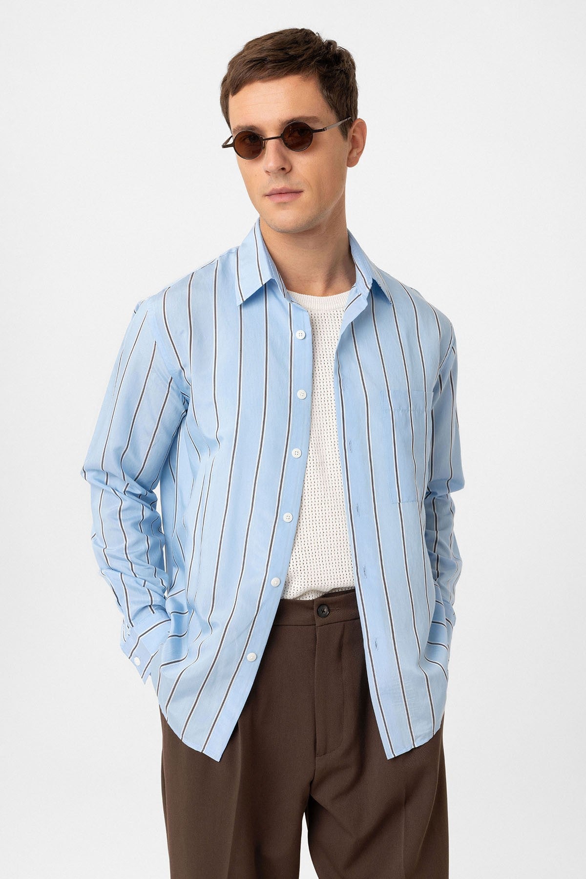 Antioch Contrast-Striped Men's Shirt