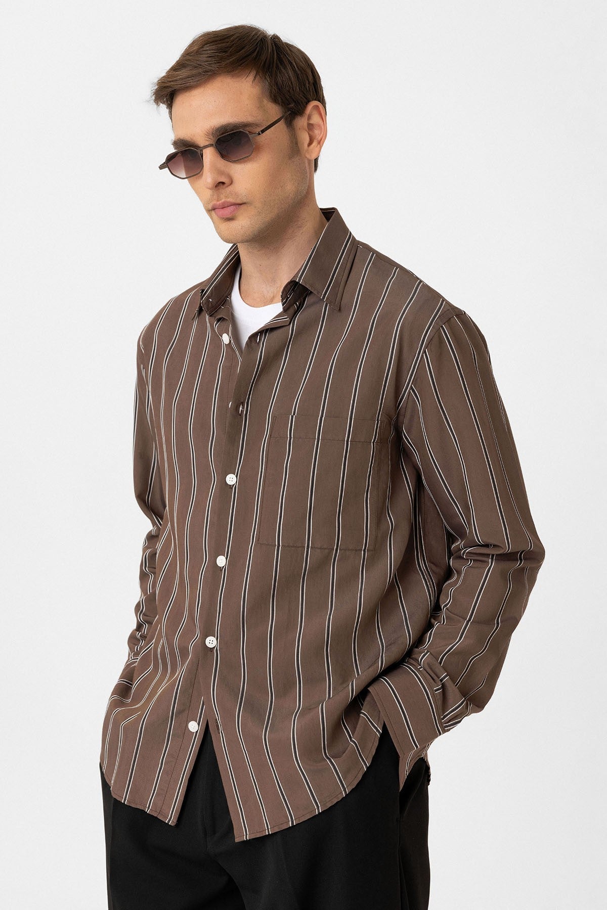 Antioch Contrast-Striped Men's Shirt