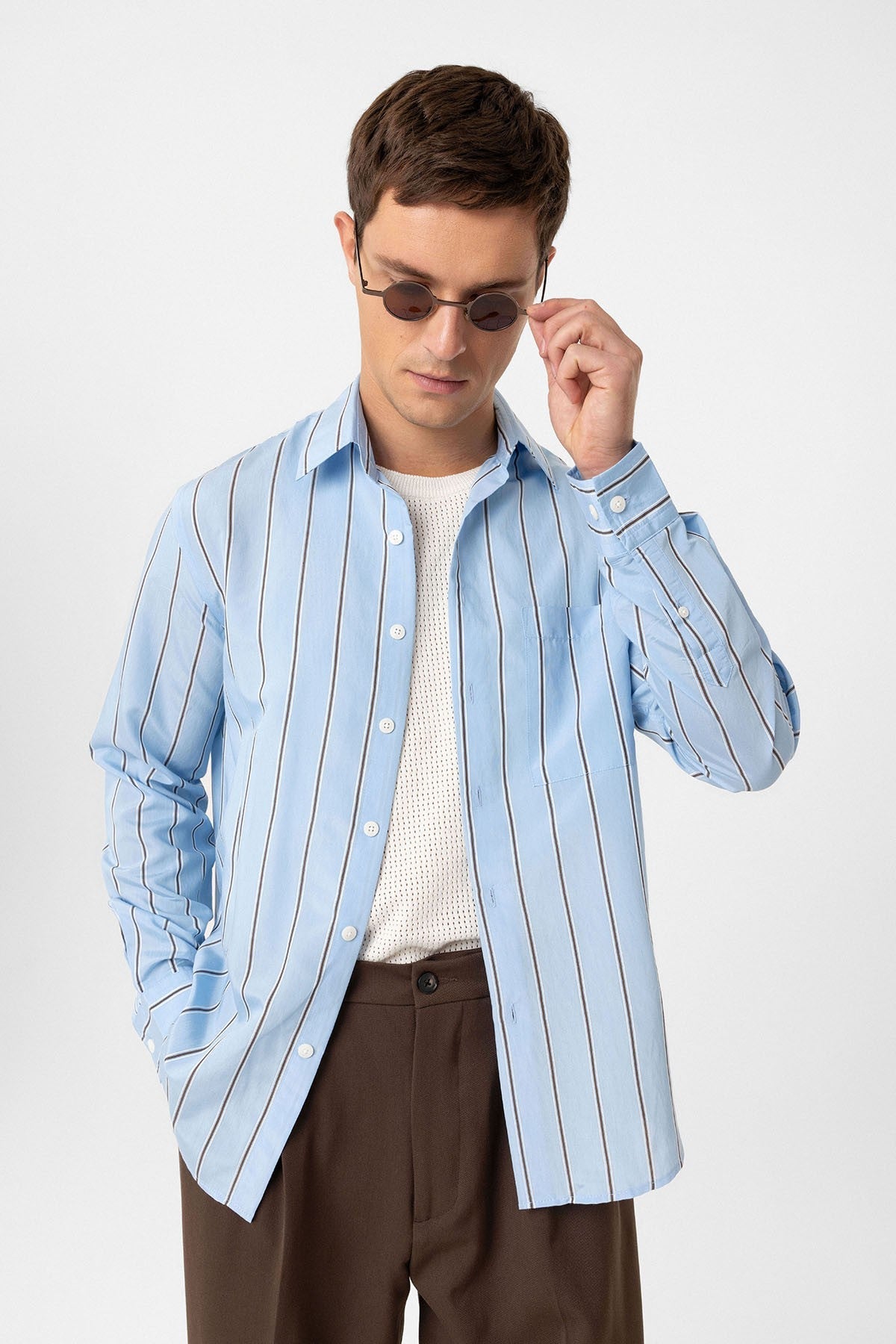 Antioch Contrast-Striped Men's Shirt