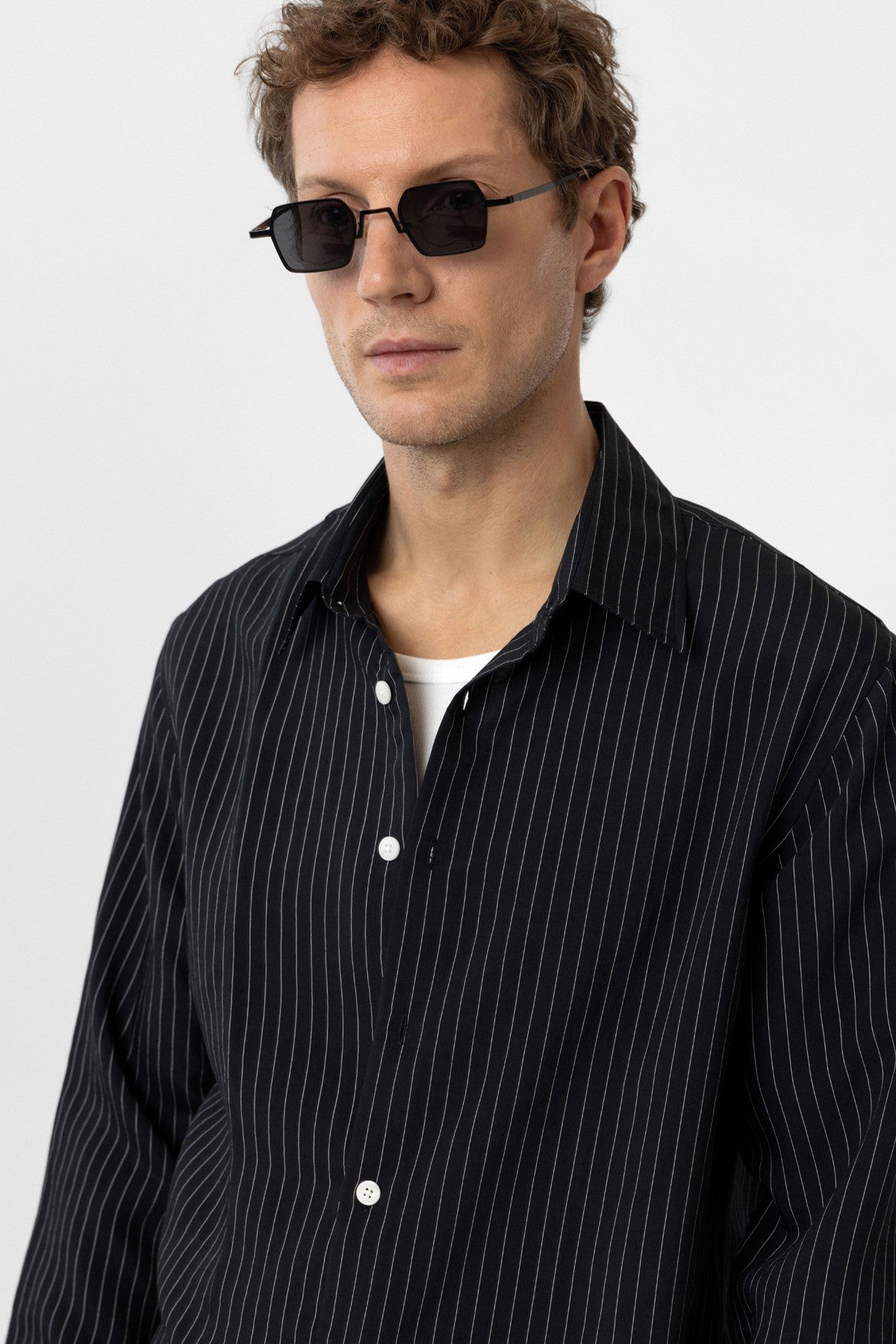 Antioch Modal Fabric Relaxed-Fit Striped Men's Shirt