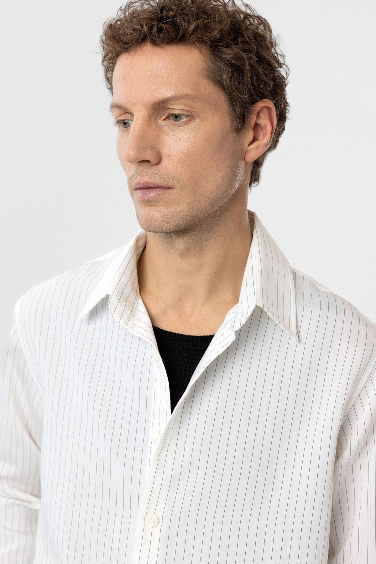 Antioch Modal Fabric Relaxed-Fit Striped Men's Shirt