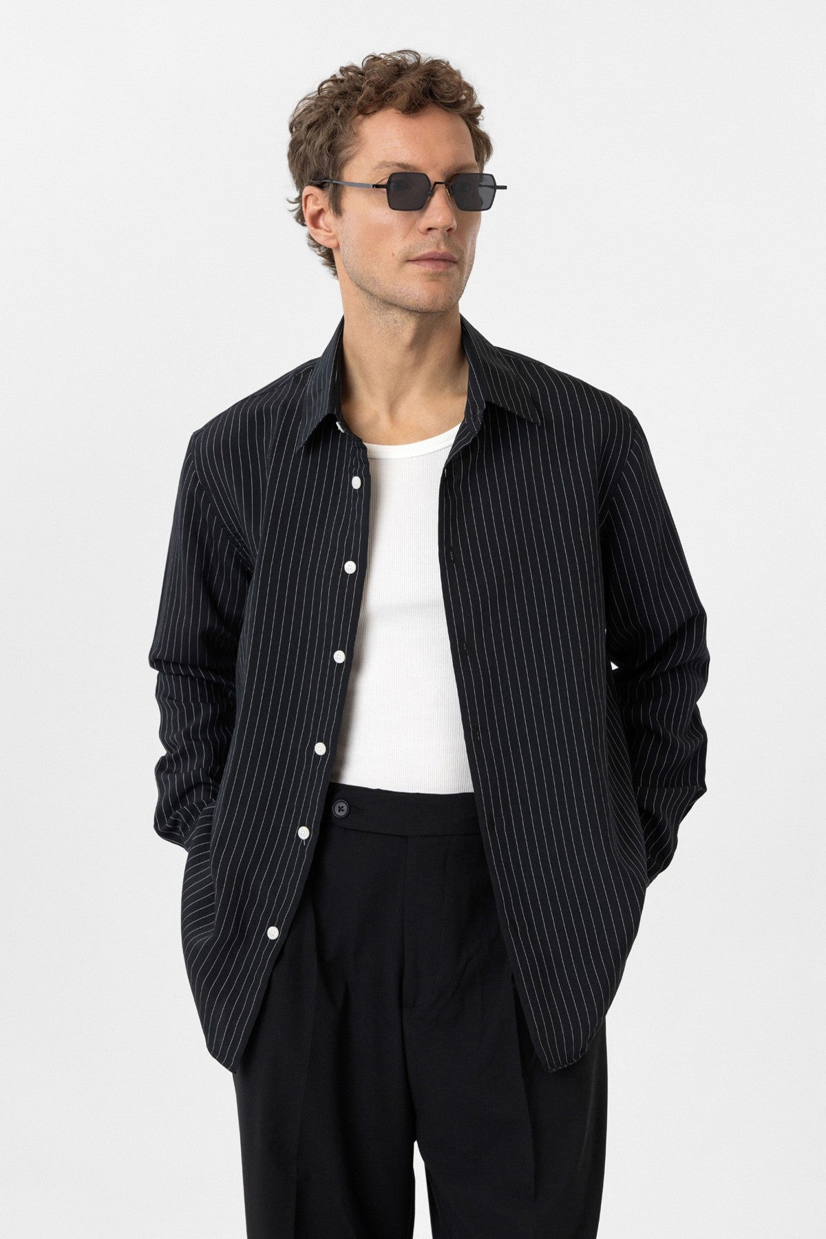 Antioch Modal Fabric Relaxed-Fit Striped Men's Shirt