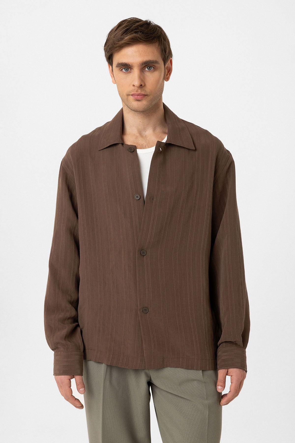 Antioch Oversized Textured Men's Shirt