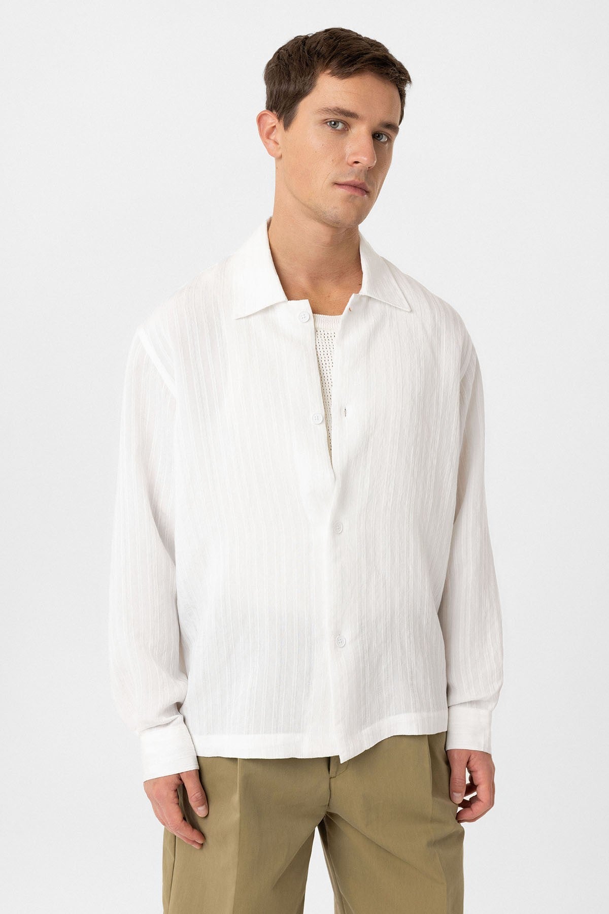 Antioch Oversized Textured Men's Shirt