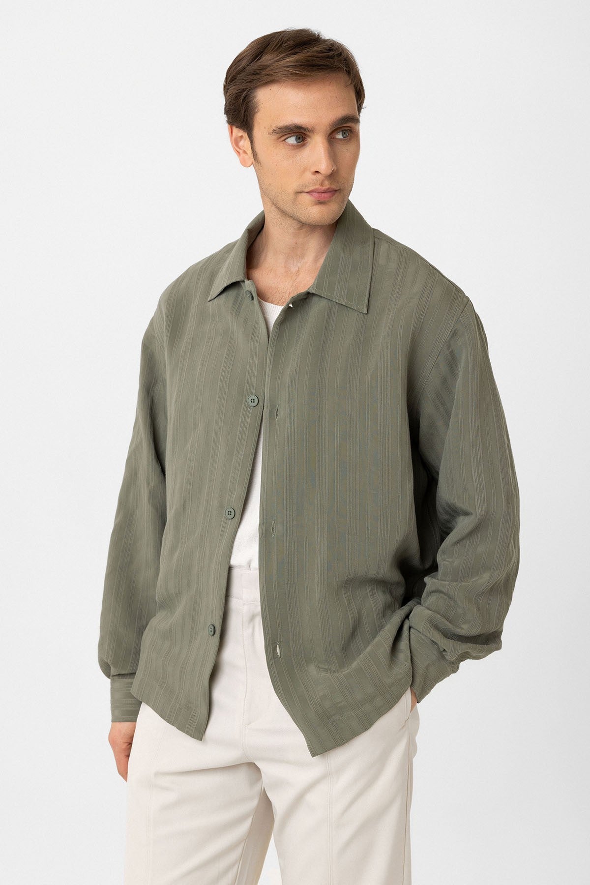 Antioch Oversized Textured Men's Shirt