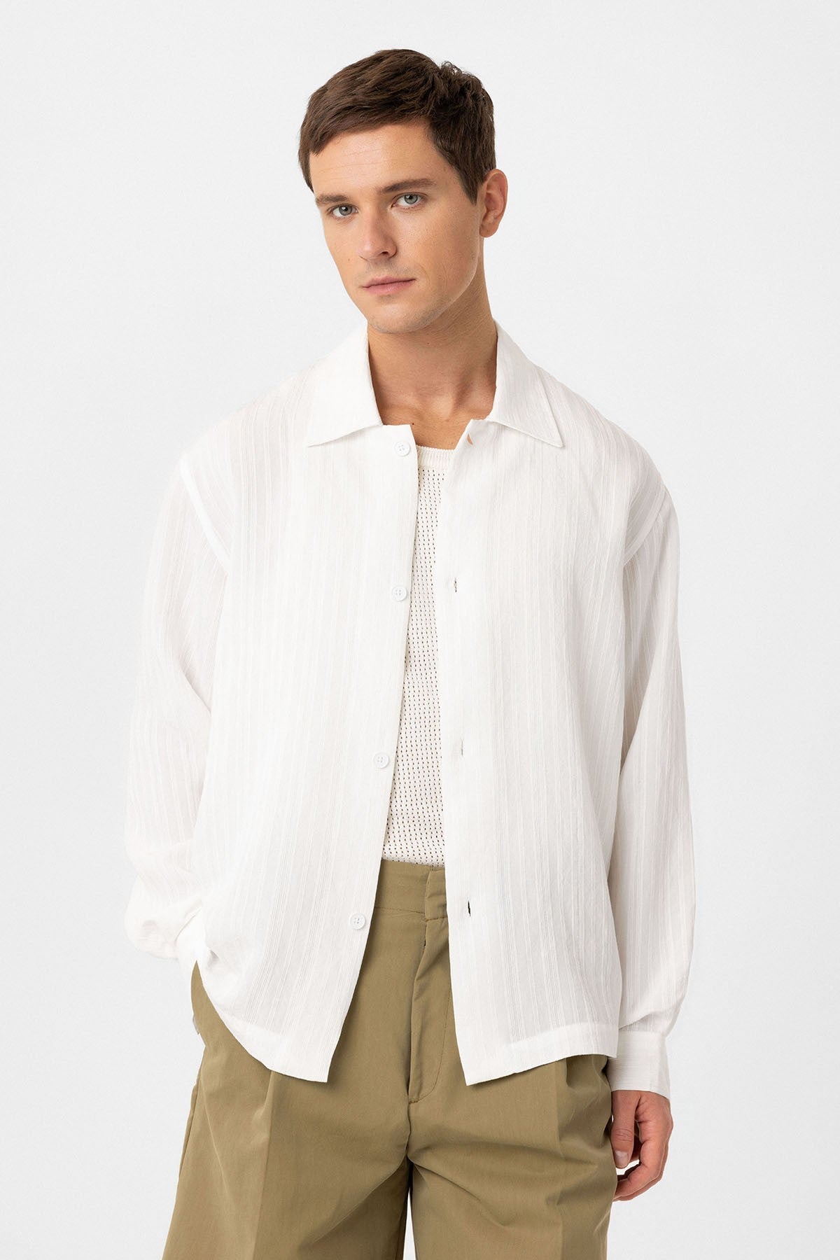 Antioch Oversized Textured Men's Shirt