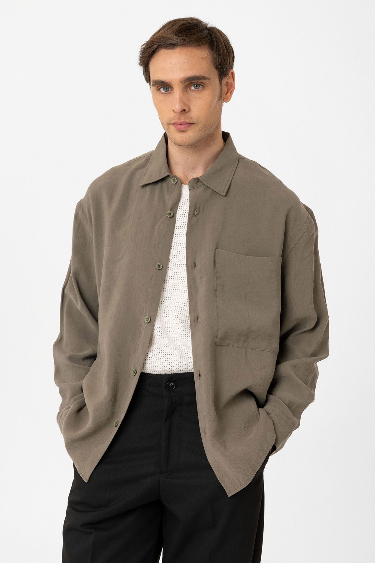 Relax Fit Modal Fabric Men's Shirt