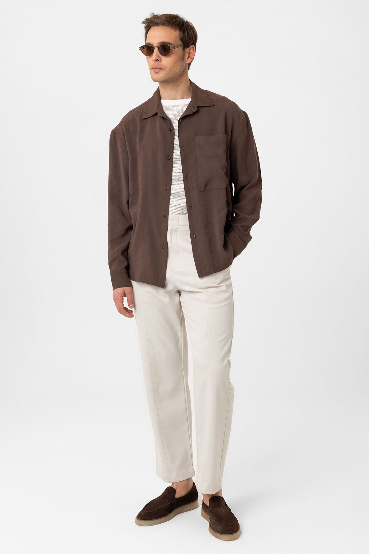 Relax Fit Modal Fabric Men's Shirt