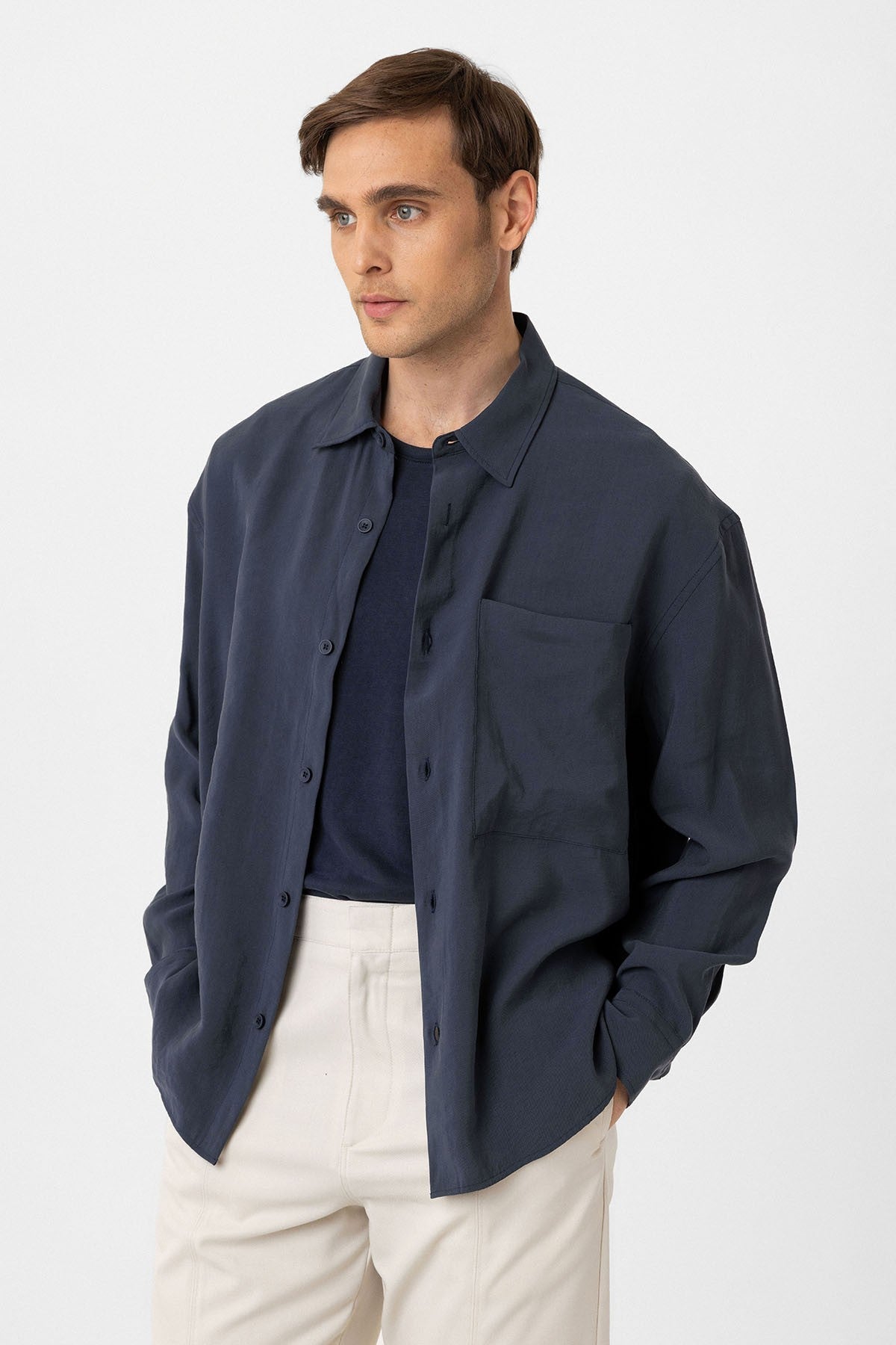 Relax Fit Modal Fabric Men's Shirt