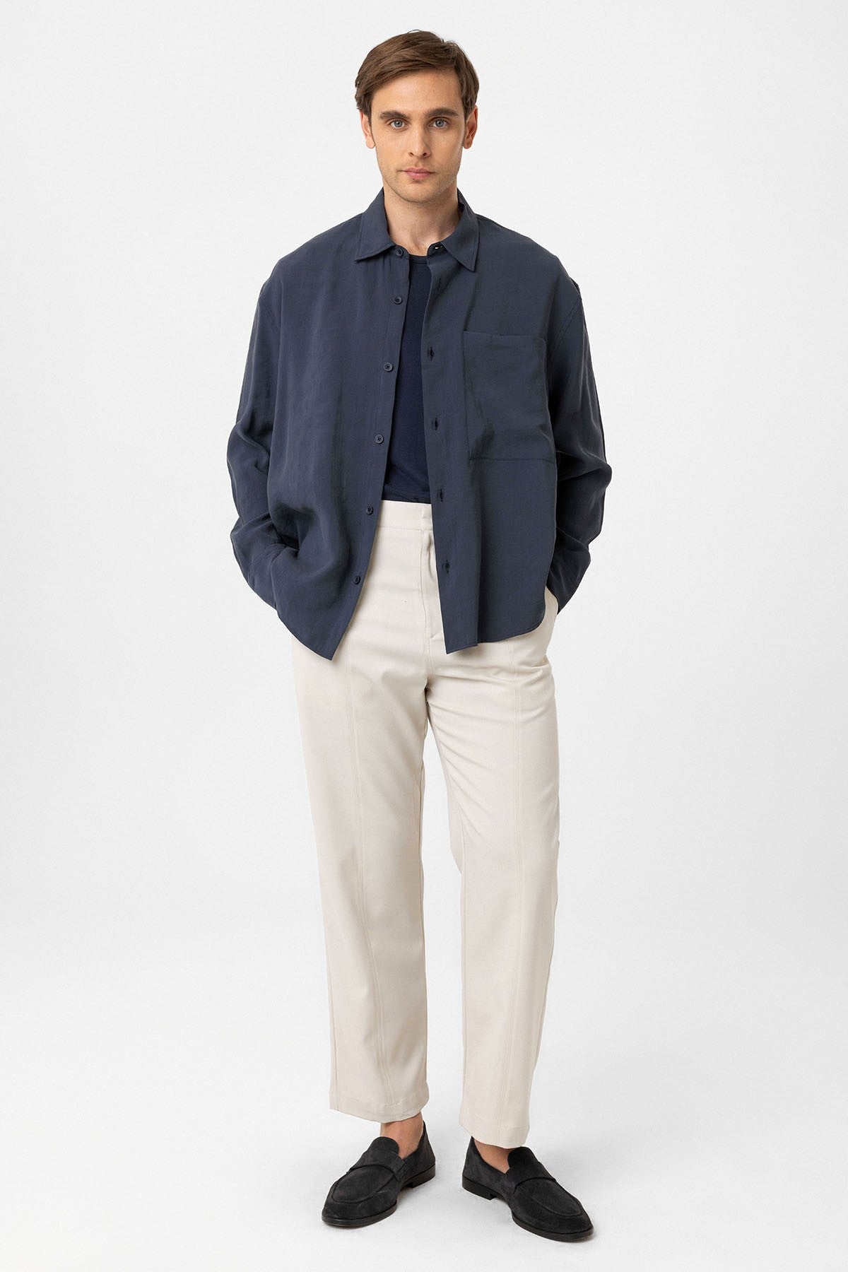 Relax Fit Modal Fabric Men's Shirt