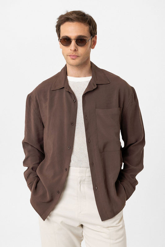 Relax Fit Modal Fabric Men's Shirt