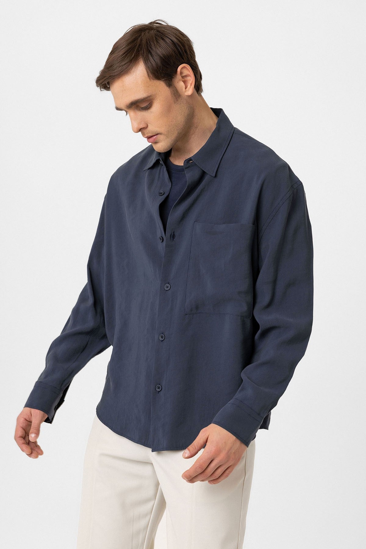 Relax Fit Modal Fabric Men's Shirt