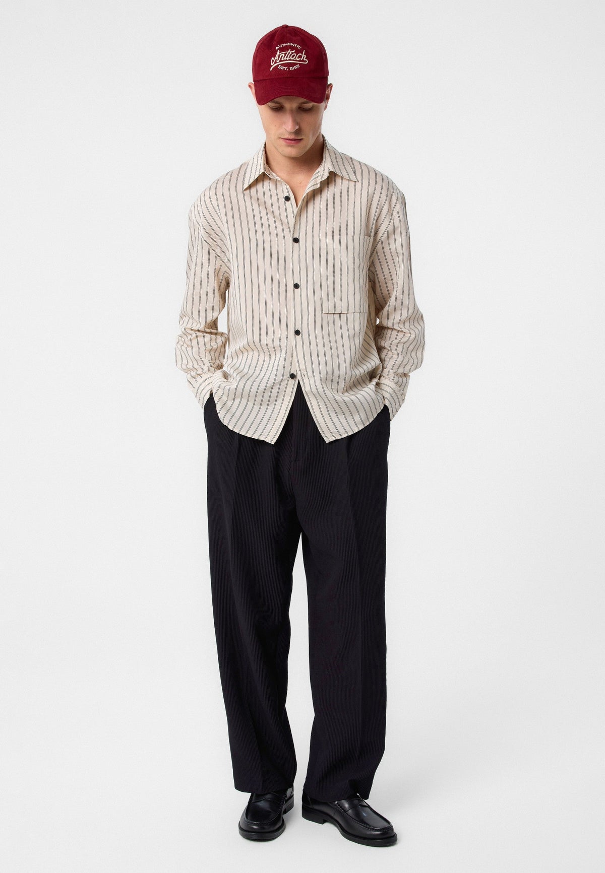 Relax Fit Striped Men's Shirt
